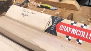 Cricket World Cup diary: At Edgbaston, a sighting of Karun Nair's Gray-Nicolls Test bat prototype